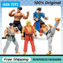 Auf Lager Jada Toys Ultra Street Fighter II Ryu Fei Long Ken Chun-Li 6" Zoll Actionfigur Modell Original Spielzeug Geschenke Sammeln
