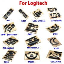 1set Schwarz Maus Füße Skates Pads für Logitech G304 G305 G PRO G303 G302 G602 G502 G500 G500s Maus fuß Pad Nicht-slip Aufkleber