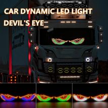 Auto LED Devil's Eye Fahrzeug Signal Lichter Universal Dynamische LED Scheinwerfer Windschutzscheibe Dekoration Auto Lkw Warnung Strobe Lampen