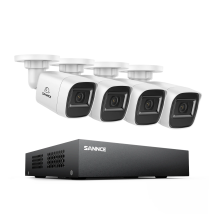 SANNCE 8CH 1080P Security Camera System DVR IP66 CCTV Cameras with IR 100ft Night Vision LEDs Home Surveillance System