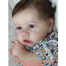 19-Zoll-Saskia Bebe-Reborn-Puppe, handgefertigt, 3D-bemalte Haut, Neugeborene, Puppe für Kinder, Geburtstagsgeschenke