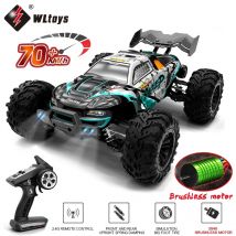 1:16 70KM/H lub 50KM/H 4WD RC Car z pilotem LED High Speed Drift Monster 4x4 Truck dla dzieci vs Wltoys 144001   Zabawki