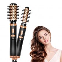 Haartrockner Bürste 2 in 1 Heißluft Spin Bürste Curling Glätten Styling automatisch rotierende ionische runde Föhn Volumizer