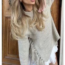 New Women's Loose And Fashionable Striped Tassel Long Sleeved Round Neck Knitted Sweater With European And American Style
