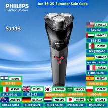 PHILIPS S1113 Golarka elektryczna USB Charge Stal nierdzewna PowerCut Blade Razor Potrójna pływająca głowica Mężczyźni Szybkie golenie Trymer do brody