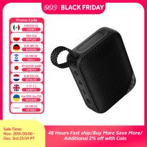 QCY SP2 Mini Speaker Bluetooth 5.3 Wireless Deep Bass HIFI Sound Box Portable RGB Light Speaker IP67 Waterproof Subwoofer