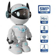 HiEasy APP Robot Telecamera IP 5MP Telecamera WiFi interna 2.4Ghz CCTV IR Visione notturna Audio bidirezionale Telecamera di sorveglianza con tracciamento automatico