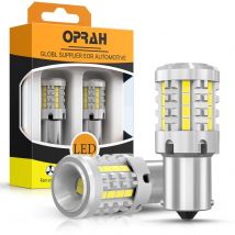 2PCS BA15S P21W LED No Hyper Flash T20 W21W 7440 WY21W 1156 BAU15S PY21W Lampadine a LED Indicatori di direzione per auto Lampada freno Ambra Giallo