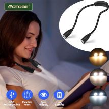 LED Hanging Neck Night Light Flexible Arm Soft Light Eye Protection Reading Book Lamp For Night Read Tailor Weaving Running
