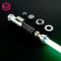Sable de luz de píxel Luke Skywalker, sable de luz de xenopíxeles, mango de Metal Jedi Neopixel, espada láser, Cosplay, juguetes luminosos de duelo pesado