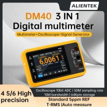 ALIENTEK DM40 Multimetro digitale Oscilloscopio Generatore di segnale 3 in 1 50M Frequenza di campionamento Diodo di tensione Strumenti automobilistici portatili
