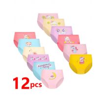 1/4/8/12 Pcs Children Girls Panties Sets Cotton Pretty Cute Cartoon Unicorn Print Child Underwear for Girl Kid Boxer Breathable