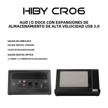 HiBy CR06 reproductor de Audio Digital HiFi Dock para DAPs sistema de auriculares de Audio doméstico amplificación de escritorio 4 salidas entrada de 3,5/4,4mm