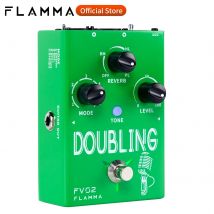 FLAMMA FV02 Vocal Doubling Effects Processor Support 48V Phantom Power with Multiple Vocal Modes  Two Outpute Modes
