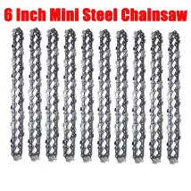 5 pz/10 pz/20 pz 6 pollici mini catene per motoseghe in acciaio motoseghe elettriche accessorio pratico catena di ricambio per catena elettrica