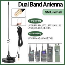 ABBREE AD-109 Mobile Radio Antenne Magnetische VHF UHF SMA-Buchse für BAOFENG UV-5R UV-32 UV-21 PRO UV-5RH Walkie Talkie PL259