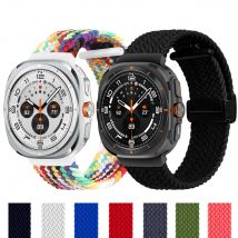 Geflochtenes Solo-Loop-Armband für Samsung Galaxy Watch 7 Ultra 47 mm, Zubehör, magnetisches Armband, Correa Galaxy Watch Ultra Band 47 mm
