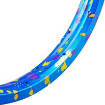 Funsea Fahrrad rad BMX MTB Kinder Fahrrad Felgen 18 Zoll Reifen Felge Doppel wände 28 Löcher Legierung Breite 34mm matt rot blau Splatter