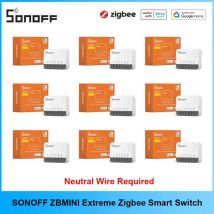 SONOFF ZBMINIR2 Extreme Zigbee 3.0 Smart Switch Dimensioni più piccole Controllo bidirezionale Il timer sicuro richiede cavo neutro tramite Zigbee2MQTT Alexa