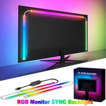 RGB Gaming Licht Streifen Computer Bildschirm Sync Hintergrundbeleuchtung Monitor Umgebungs Beleuchtung Smart APP Steuerung DIY Farbe Modi für Spiel Zimmer