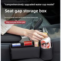 Für Toyota Aygo X Vios AC100/D92A Crown Corolla Kreuz Frontlander 2022 ~ 2025 Auto Sitz Lücke Füllstoff Lagerung box Mit Tasse Halter Fall