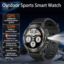 GEJIAN 2025, Sport-Smartwatch mit LED-Herzfrequenzüberwachung, Bluetooth-Anruf, GPS-Tracking, IP68, wasserdichte Fitness-Smartwatches