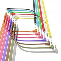 ExcelValley - 13-Pack Cavi Ibridi Modulari Patch Mono TS 3.5mm 1/8" Eurorack Synth Sintetizzatore