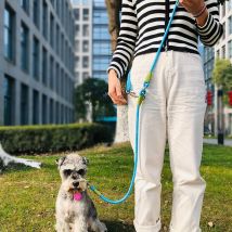 Reflektierende Nylon-Leinen, Haustier-Hunde-Kette, Zugseil führt zum Laufen, Hunde zu Fuß, freie Hände, Seilkette für kleine und große Hunde