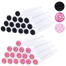 25/50PCS Dust-Proof Eyelash Brush Tube Empty Reusable Lash Mascara Wand Case Eyebrow Comb Makeup Applicators Container wholesale