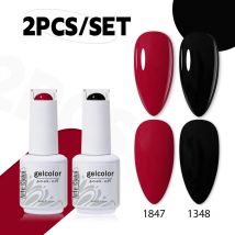 Arte Clavo Gel Nagellack Set 2PCS Basis Primer Top Coat Mix Farbe Nagel Kit Für Maniküre Gel Polnisch semi Permanent Nail art Set