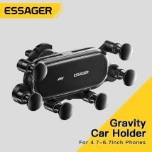 Essager Gravity Uchwyt samochodowy na telefon Air Vent Clip Mount Stojak na telefon komórkowy w samochodzie GPS Obsługa iPhone 14 13 12 Pro Xiaomi