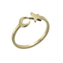 Lovely Moon Star Stainless Steel Rings for Women Delicate Casual Cat Map Wave Pineapple Finger Ring Girls Bridesmaid Accessories