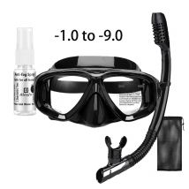 Scubal Diving Mask Snorkels  Set  Anti-burst myopia lenses  Anti-Fog adult Diving Swimming Easy Breath Tube  Snorkel Mask