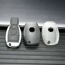 Transparent TPU Shell For Mercedes Benz W204 W221 W212 W205 W176 W463 A C E S Class GLS GLA GLK GLC CLS CLA Car Key Case Cover