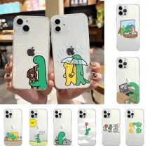 Cute J-Jog-uman-s Dinosaurs Phone Case Soft Transparent Case For IPhone 17 16 15 14 13 12 11 Pro Max Mini Plus Shockproof Cover