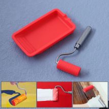 1-7/8" Glue Roller with Aluminum Handle and Tray for Arts Crafts Woodworking - Projects Adhesive Coating Tool
