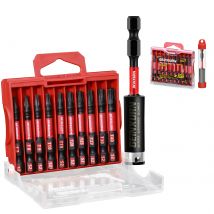 Geinxurn (T7-T40) Impact Robustes magnetisches Schraubendreher-Bit-Set, Multi-Torx-Kopfeinsatz-Bits, S2-Stern-Bits aus legiertem Stahl, Aufbewahrungs-M-Box