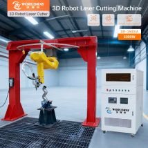 FANUC 6000W 3D Robotic Fiber Laser Cutting Machine Worldray High Power CNC Cutter For Steel, Aluminum, and Industrial Components