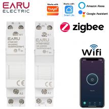 Tuya Smart Life App WiFi ZigBee Smart Circuit Breaker Timer Relais Power Energy kWh Spannung Strom Meter Fernbedienung Schalter