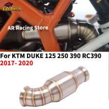 Für ktm duke 390 125 200 250 390 rc390 2017 2018 2019 2020 motorrad auspuff schall dämpfer system espace link rohr