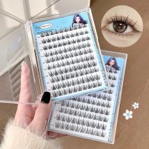 Großhandel Falsche Wimpern Natürliche, einfache Wimpern Kleberfrei 3-Stufen-Anwendung DIY Falsche Wimpern für Anfänger mit Sonnenblumen-Design