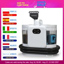 OMESER C988 1650W máquina de pulverización de limpieza a vapor 15KPa limpiador de alfombras de succión electrodoméstico inteligente de mano para limpieza de sofá cama