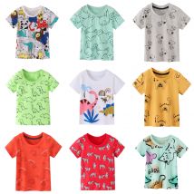 Sommer UNITIM Kinder T-shirts Kurzarm Baumwolle Dünne Oansatz Pullover Jungen T-shirts Cartoon Gedruckt Kinder Jungen Tops