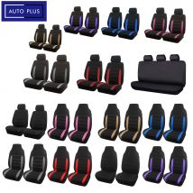 AUTO PLUS Coprisedili per auto universali in tessuto poliestere adatti per la maggior parte delle auto Suv Truck Van Accessori per auto Compatibile con airbag interno