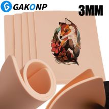 3 mm dicke Tattoo-Übungshaut, blanko, doppelseitig, Silikon, künstliche Haut für Permanent-Make-up, Training, Tattoo-Haut-Zubehör