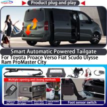 Para Toyota Proace Verso Fiat Scudo Ulysse Ram ProMaster City, Kit de cierre de llave de puerta trasera inteligente con alimentación automática, puerta trasera eléctrica
