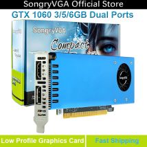 SongryVGA GTX 1060 3/5/6GB Low Profile Graphics Card,GDDR5 PCIe 3.0 x16 192-Bit HDMI DP Outputs Video Card for SFF Industrial PC