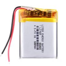 Batteria agli ioni di litio/polimero da 3,7 V 530 mAh 652631 652530 per GPS, mp3, mp4, mp5, dvd, bluetooth, modellini, giocattoli, bluetooth mobile