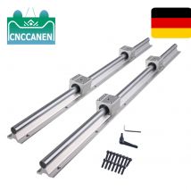 DE 2 pezzi SBR12 SBR16 SBR20 SBR25 200mm-1500mm albero guida scorrevole per binario con cuscinetto lineare + 4 pezzi SBR12UU/SBR16UU/SBR20UU/SBR25UU blocchi