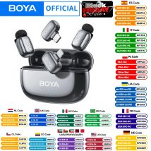 BOYA Mini 2 Wireless Lavalier Microphone AI Noise Reduction Mini Mic for iPhone 6-14/15-17 USB-C Android Phone Video Recording